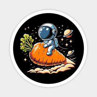 Space Carrot Ride - Embrace the Veggie Wave Magnet